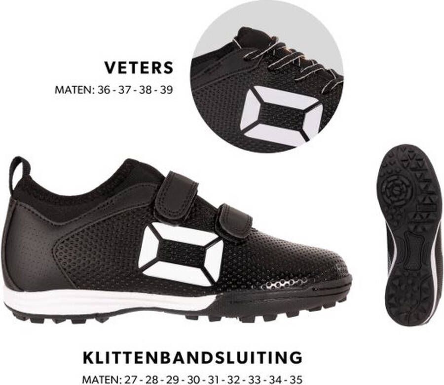 Stanno Fulture TF Jr. voetbalschoenen zwart wit Imitatieleer 33 - Foto 2