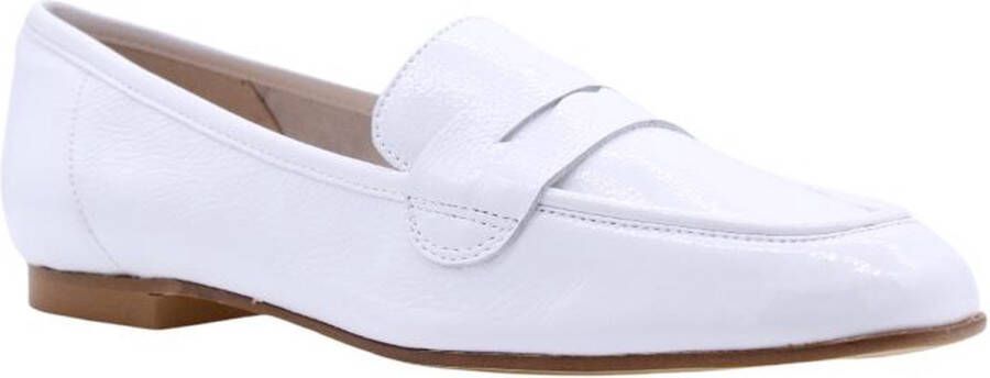 Status Comfortabele Moccasin Loafers White Dames
