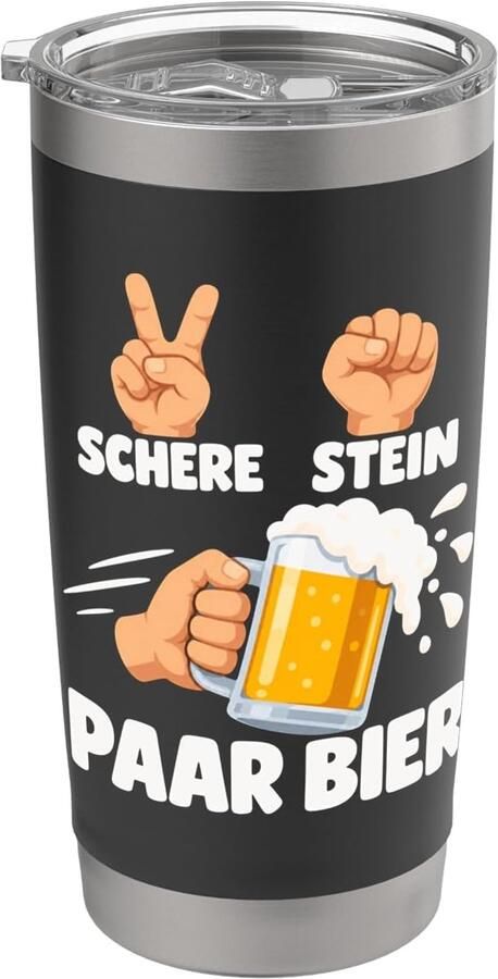 Steen Papier Bierset Oktoberfest Spel Thermosbeker