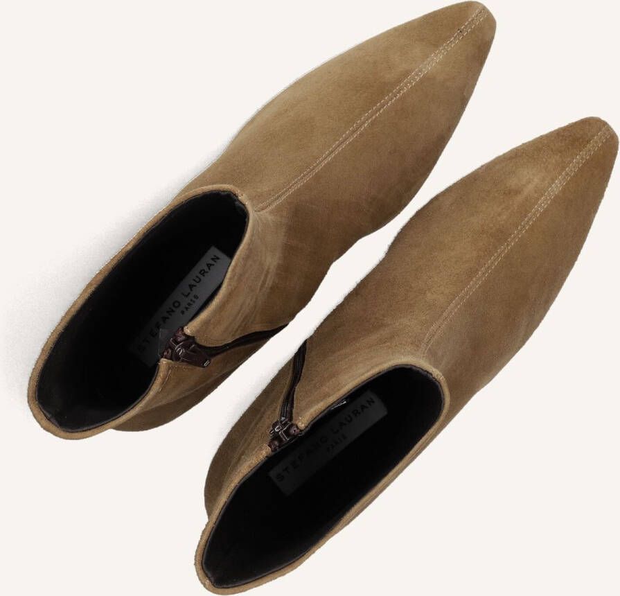 Stefano Lauran 010-292 Enkellaarsjes Enkelboots met rits Dames Taupe