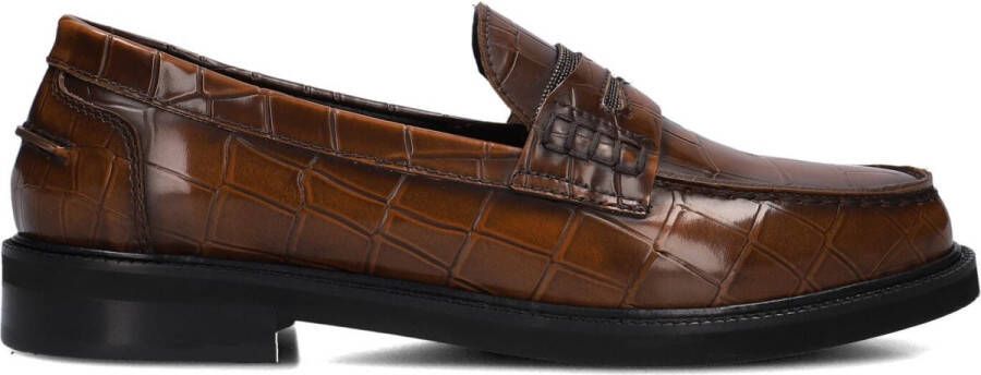 Stefano Lauran 12032 Loafers Dames Instappers Bruin