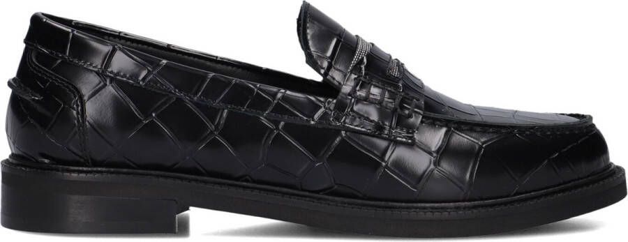 Stefano Lauran 12032 Loafers Dames Instappers Zwart