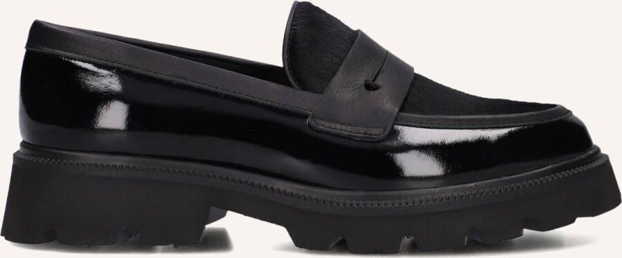 Stefano Lauran 12087 Loafers Dames Instappers Zwart