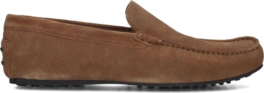 Stefano Lauran 2 Gesp Bio Slipper Mocassins Heren Instappers Cognac