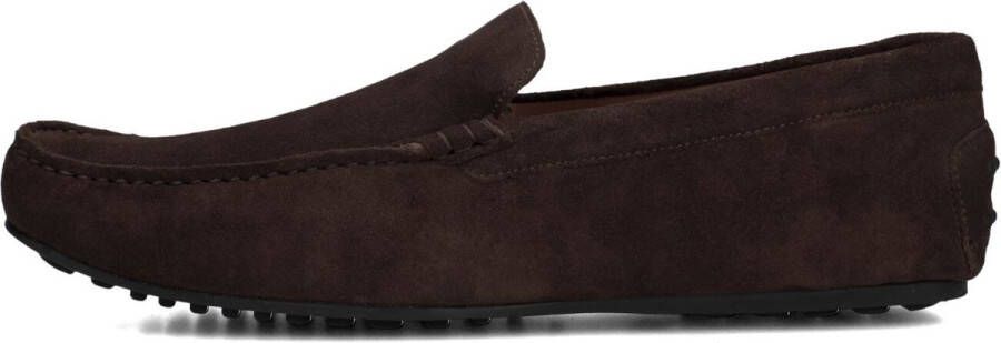 Stefano Lauran 2 Gesp Bio Slipper Mocassins Instappers Heren Bruin