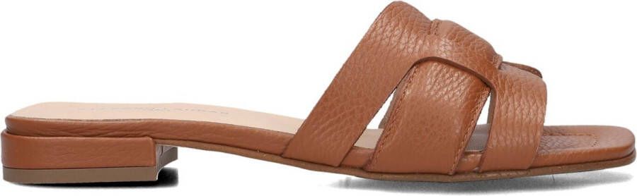 Stefano Lauran 24050 Slippers Dames Cognac