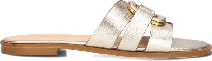 Stefano Lauran 24152 Slippers Dames Goudkleurig