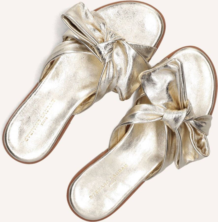 STEFANO LAURAN Slippers Dames 24153 Maat: 39 Materiaal: Leer Kleur: Goud - Foto 4