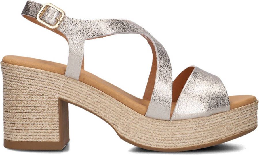 Stefano Lauran 2505 Sandalen Dames Goudkleurig