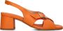 STEFANO LAURAN Sandalen Dames 728-03p Maat: 36 Materiaal: Leer Kleur: Oranje - Thumbnail 1