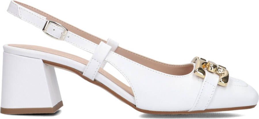 STEFANO LAURAN Slingbacks Dames S3233 Maat: 39 Materiaal: Leer Kleur: Wit