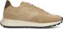 Stefano Lauran Beige Casual Leren Sneakers voor Heren - Thumbnail 1