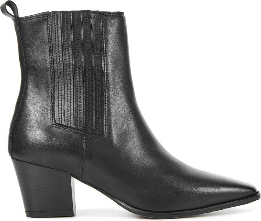 STEFANO LAURAN Enkellaarsjes Dames S3097. Maat: 37 Materiaal: Leer Kleur: Zwart