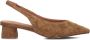 STEFANO LAURAN Slingbacks Dames D24062 Maat: 39 Materiaal: Suède Kleur: Camel - Thumbnail 2