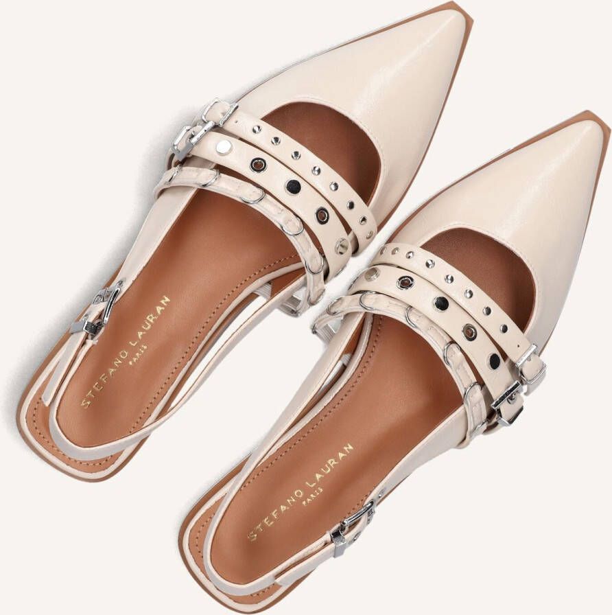 STEFANO LAURAN Slingbacks Dames D241192129 Maat: 42 Materiaal: Lakleer Kleur: Wit - Foto 2