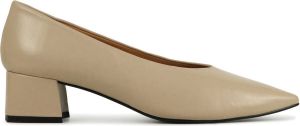 Stefano Lauran Dames Pumps Damesschoenen Suède Blokhak hoogte 4 cm S3073 Gebroken wit