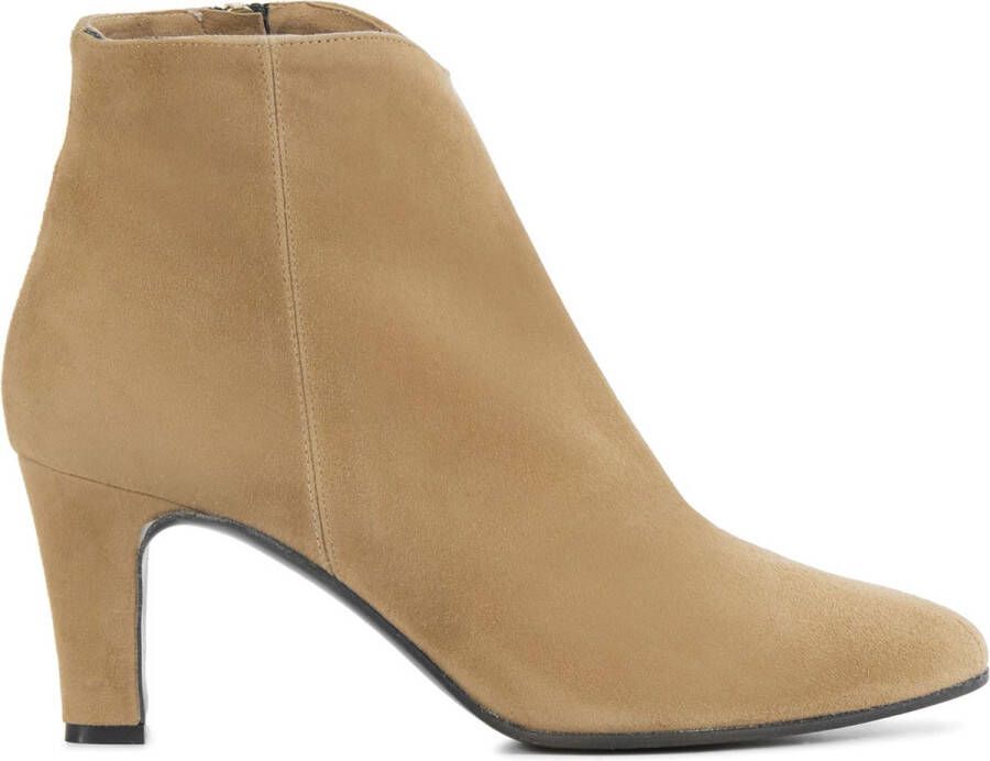 Stefano Lauran Enkellaarsjes Dames Laarzen Damesschoenen Suède S3112. Camel