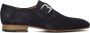 Stefano Lauran Instappers Heren Gespschoenen Herenschoenen Suède S3084. Blauw - Thumbnail 1