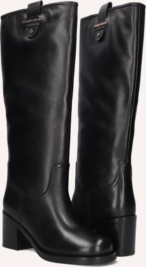 STEFANO LAURAN Hoge Laarzen Dames Gr2107 Maat: 42 Materiaal: Leer Kleur: Zwart - Foto 3