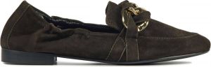 Stefano Lauran Instappers Dames Instapschoenen Damesschoenen Suède S1070 Bruin