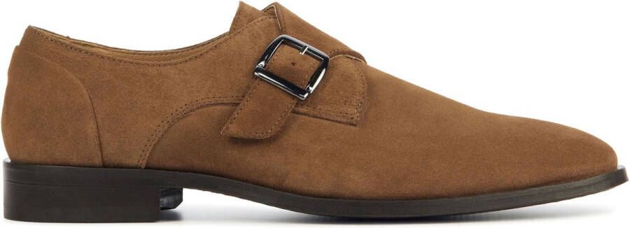 Giuseppe Maurizio Instappers Heren Gespschoenen Herenschoenen Suède S3065 Cognac