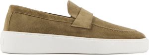 Stefano Lauran Instappers Heren Instapschoenen Herenschoenen Suède S3076 Taupe
