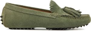 Stefano Lauran Instappers Loafers Dames Damesschoenen Suède S3039 Groen