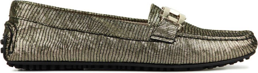 Stefano Lauran Instappers Loafers Dames Damesschoenen Canvas S3038 Goud