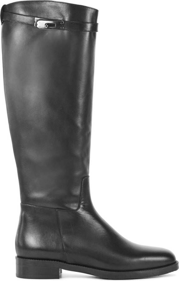 STEFANO LAURAN Hoge Laarzen Dames S3099. Maat: 36 Materiaal: Leer Kleur: Zwart