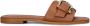 STEFANO LAURAN Slippers Dames Led 1 Band Slipper Met Gesp Maat: 36 Materiaal: Leer Kleur: Cognac - Thumbnail 1