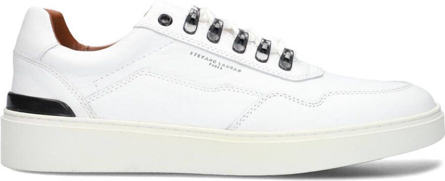 STEFANO LAURAN Lage Sneakers Heren Lj2502 Maat: 43 Materiaal: Leer Kleur: Wit