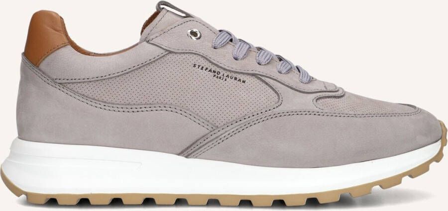 STEFANO LAURAN Lage Sneakers Heren Lj2504 Maat: 43 Materiaal: Suède Kleur: Grijs