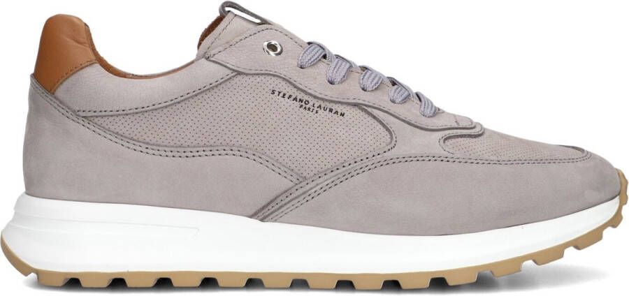 STEFANO LAURAN Lage Sneakers Heren Lj2504 Maat: 42 Materiaal: Suède Kleur: Grijs