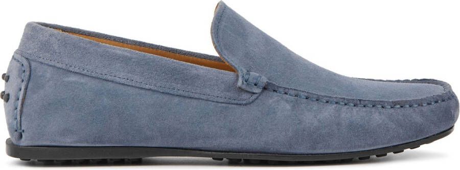 Stefano Lauran Instappers Loafers Heren Herenschoenen Suède S3143 Jeans blauw