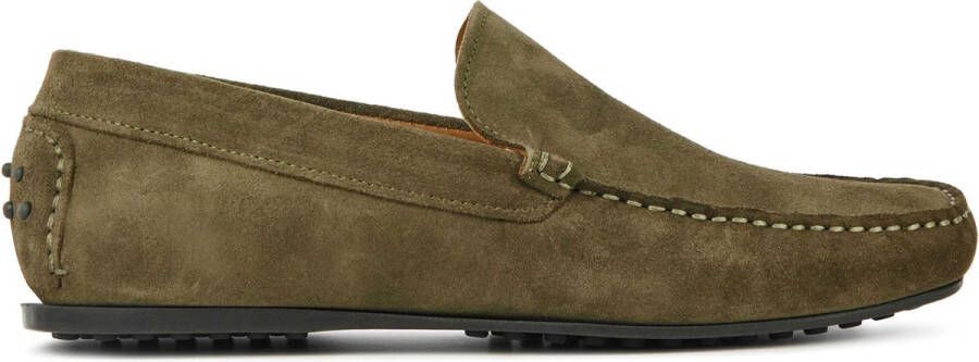 Stefano Lauran Groene Suède Loafers Heren Stijl Brown Heren