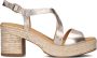 STEFANO LAURAN Sandalen Dames Met Sandaal Th Maat: 36 Materiaal: Leer Kleur: Goud - Thumbnail 1