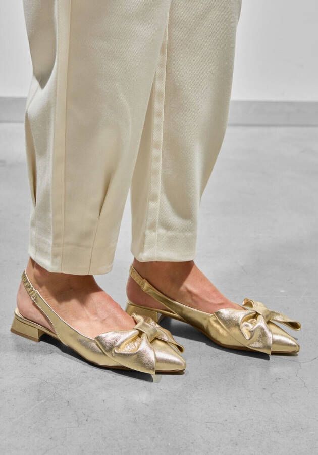 STEFANO LAURAN Slingbacks Dames Mirella Maat: 37 Materiaal: Leer Kleur: Goud - Foto 3