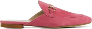 Stefano Lauran Muiltjes Dames Sandalen Instappers Damesschoenen Suède Blokhak S1069 sue Roze