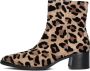 Stefano Lauran Pe2023 Enkellaarsjes Enkelboots met rits Dames Beige - Thumbnail 2
