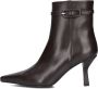 Stefano Lauran Penny2 Enkellaarsjes Enkelboots met rits Dames Bruin - Thumbnail 2