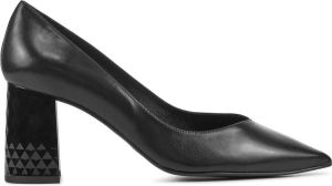 Stefano Lauran Pumps Stiletto Dames Damesschoenen Leer hoogte 7 cm S3102 Zwart