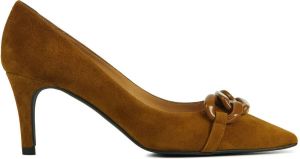 Stefano Lauran Pumps Stiletto Dames Damesschoenen Suède hoogte 7 cm S3075 Bruin