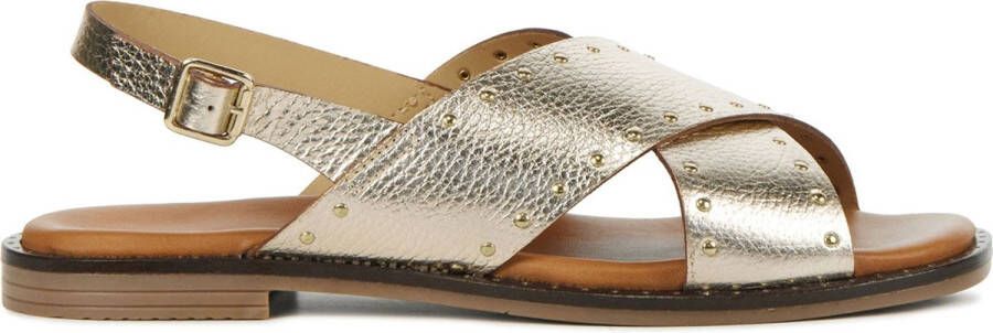 Stefano Lauran Gouden Sandalen Yellow Dames