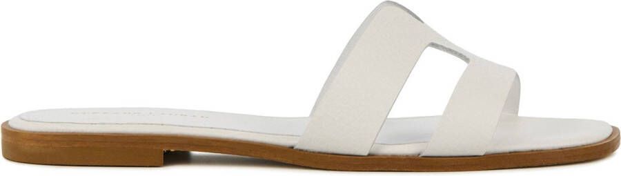 STEFANO LAURAN Slippers Dames 22622 Maat: 36 Materiaal: Leer Kleur: Wit