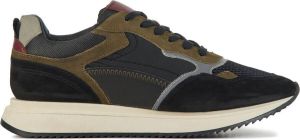 Stefano Lauran Sneakers Heren Lage sneakers Herenschoenen Suède S3052 Zwart combi