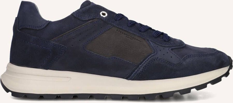 STEFANO LAURAN Lage Sneakers Heren Star 005 Maat: 43 Materiaal: Suède Kleur: Donkerblauw