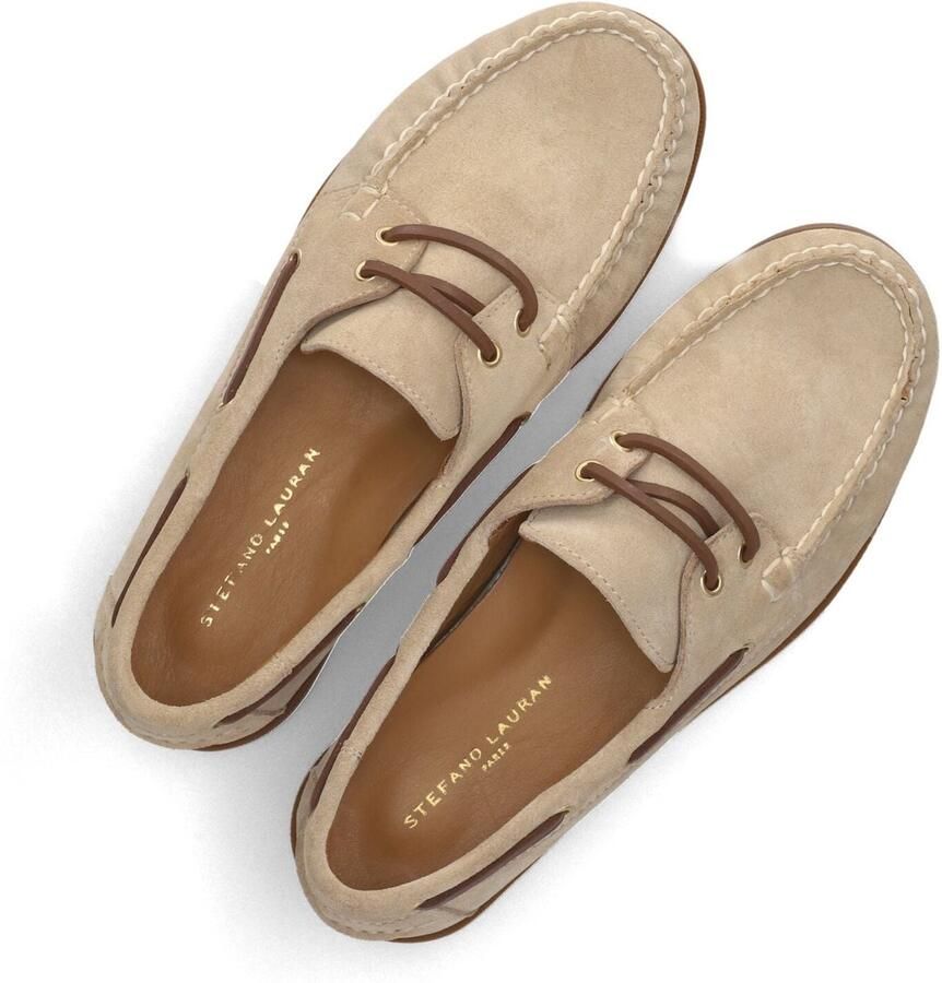 STEFANO LAURAN Veterschoenen Dames 12735 Suède Beige - Foto 5