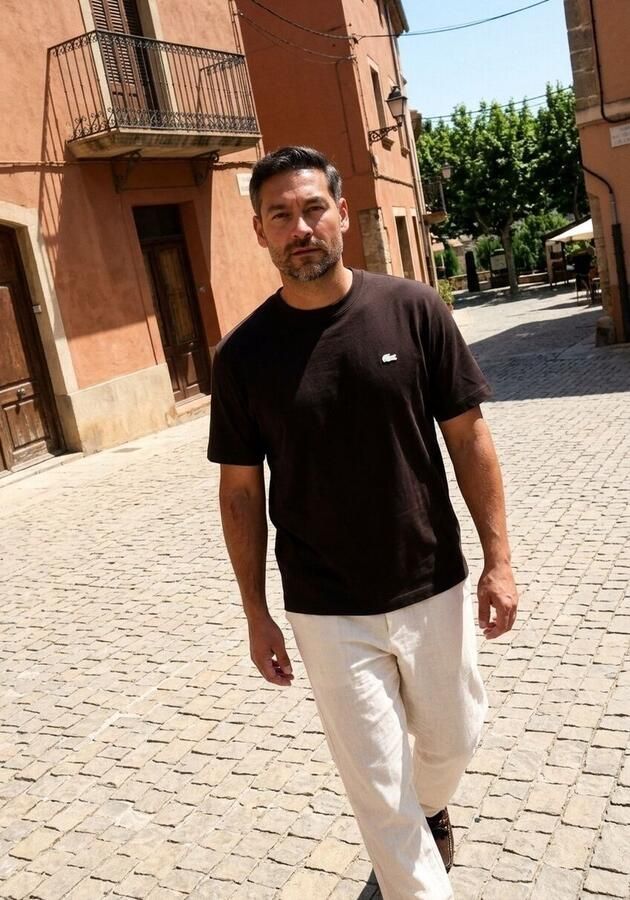 STEFANO LAURAN Veterschoenen Heren 12736 Suède Bruin - Foto 6
