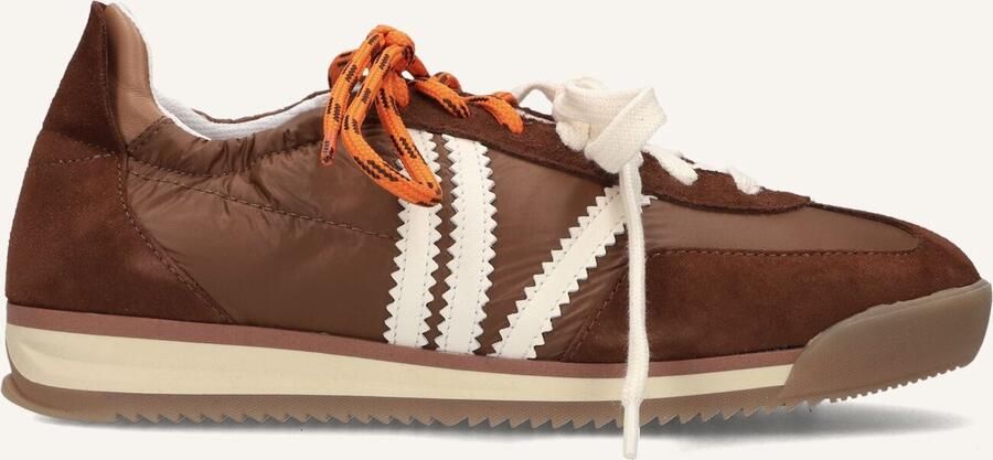 STEFANO LAURAN Lage Sneakers Dames 1back107 Maat: 39 Materiaal: Textiel Kleur: Bruin