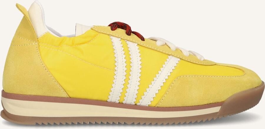 STEFANO LAURAN Lage Sneakers Dames 1back107 Maat: 41 Materiaal: Textiel Kleur: Geel